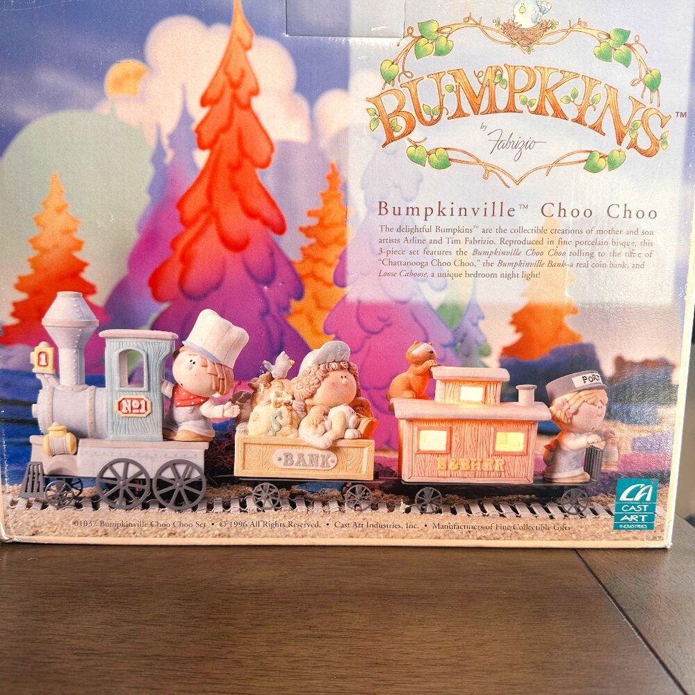 Vintage Kids "Bumpkinville Choo Choo" Train Coin Bank/Night Light/Music